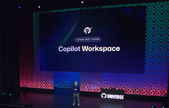 GitHub、Copilotの将来像となる「Copilot Workspace」発表。人間がコードを書くことなく、Copilotが仕様作成からコード作成、デバッグまで実行。GitHub Universe 2023