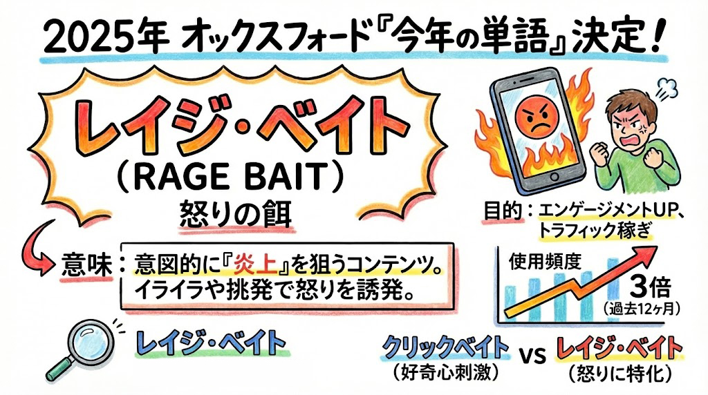 怒らせれば怒らせるほど儲かる仕組み?! オックスフォード英語辞典で「レイジ・ベイト」が選ばれる