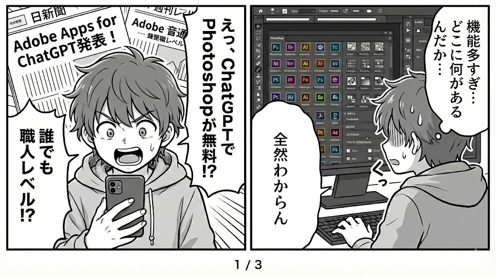フォトショップ職人クビ確実！？ アドビが｢Photoshop for ChatGPT｣を発表　もはやバイブ画像編集の時代へ