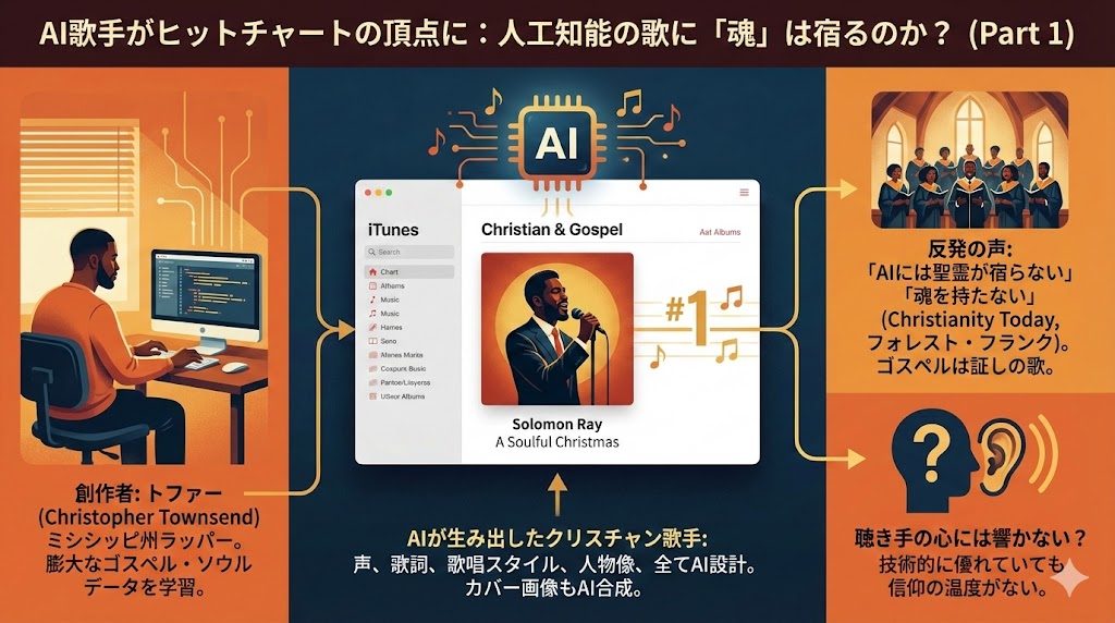 AI歌手がまさかのクリスマスチャートを席巻―「魂」はテクノロジーに宿るのか？