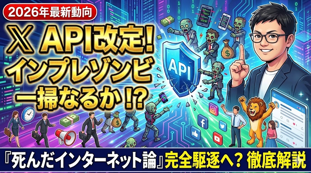 Xのインプレゾンビ一掃で何が変わる？　API改定は「死んだインターネット論」を駆逐できるか？