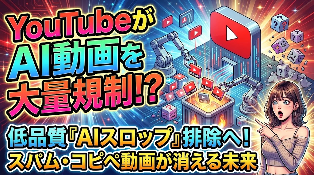 YouTubeが「AIスロップ」対策を強化する裏で進行する詐欺スキーム