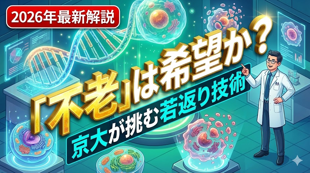 老化細胞を狙ってデリートできる時代がキター！　セノリシス技術が投げかける寿命リミット問題