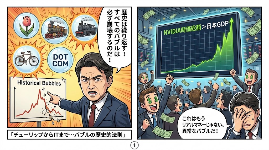 民間企業のエヌビディアの時価総額は日本のGDPより大きい！？　近づくAIバブルとその後遺症