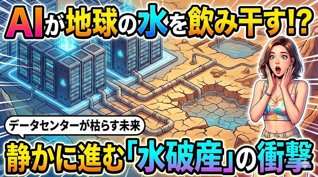 AIは喉が乾く　蛇口の向こう側で静かに進む「水破産」
