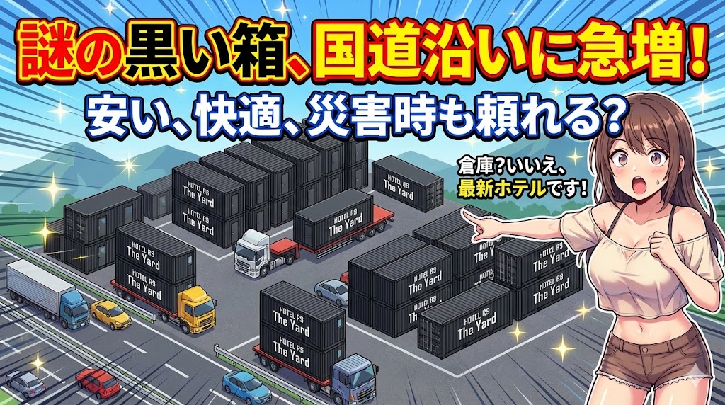 謎の黒い箱「HOTEL R9」　国道沿いの動くホテルが急成長