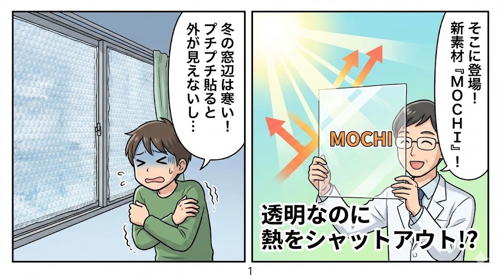 窓革命！　光は通して熱はシャットアウト！？　新発想の断熱材「MOCHI」誕生