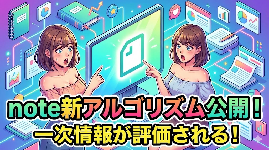 noteの推しアルゴリズムが公式から発表された件