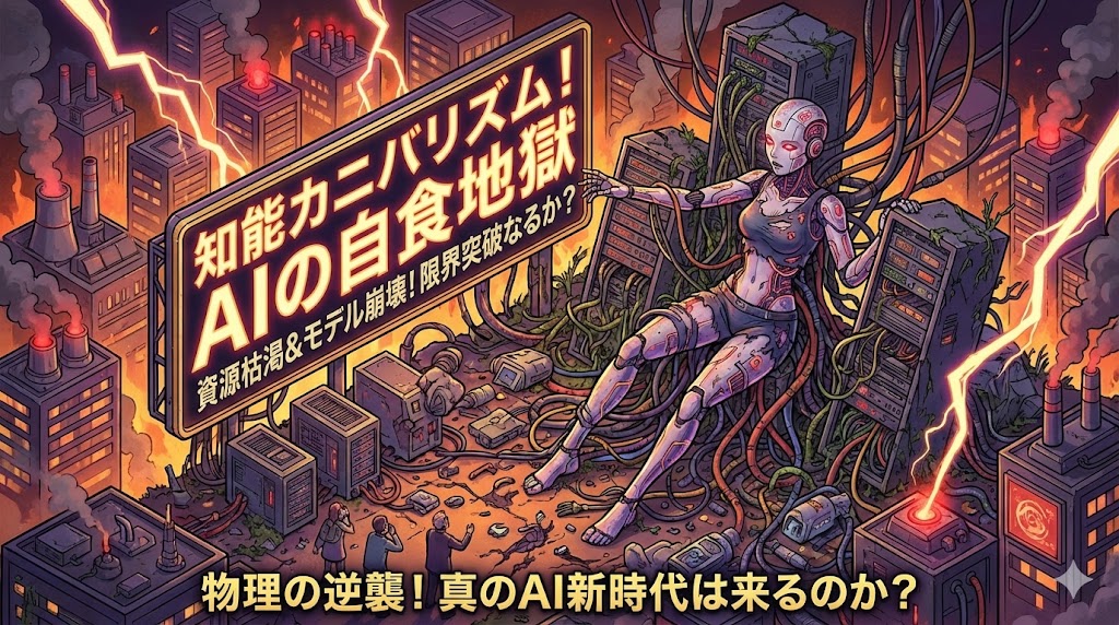 2026年問題＝知能カニバリズム　AIが自分を食い尽くすウロボロスの夜
