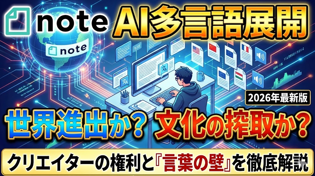 noteが海外へ「AI多言語展開」を発表！　越境コンテンツは成功するか？