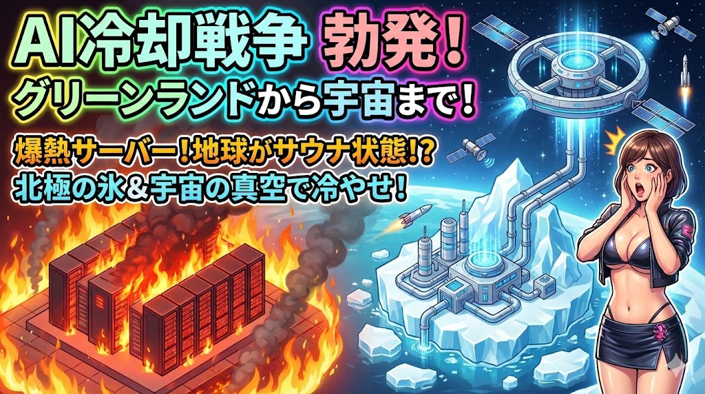 そのAIどこで冷やす? グリーンランドから宇宙まで巻き込むデータセンター冷却戦争